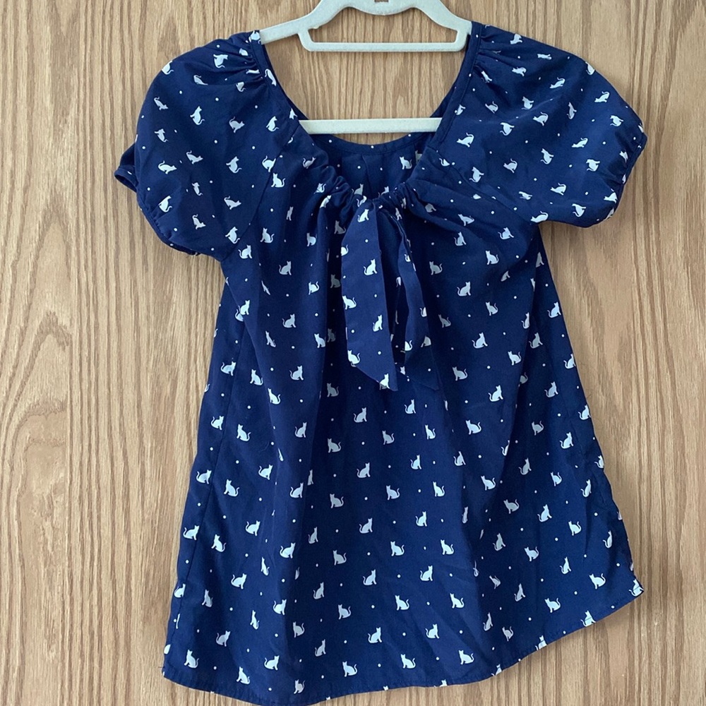 Cat blouse - cleaning out my closet